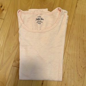 Jcrew -peachy Pink studio tee- never worn